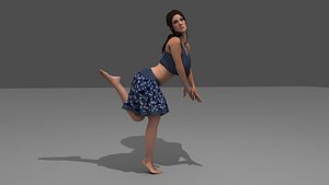 girl skurt 3D model