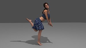 Girl in skurt