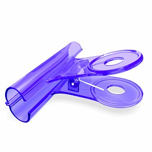 Plastic binder clip
