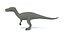 Low Poly Cartoon Baryonyx Dinosaur