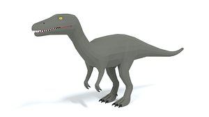 Low Poly Cartoon Baryonyx Dinosaur model
