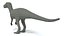 Low Poly Cartoon Baryonyx Dinosaur
