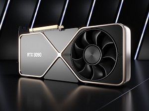 Nvidia GeForce RTX 3090 Graphics Card 3D