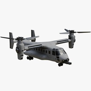 3D Military Tiltrotor Aircraft