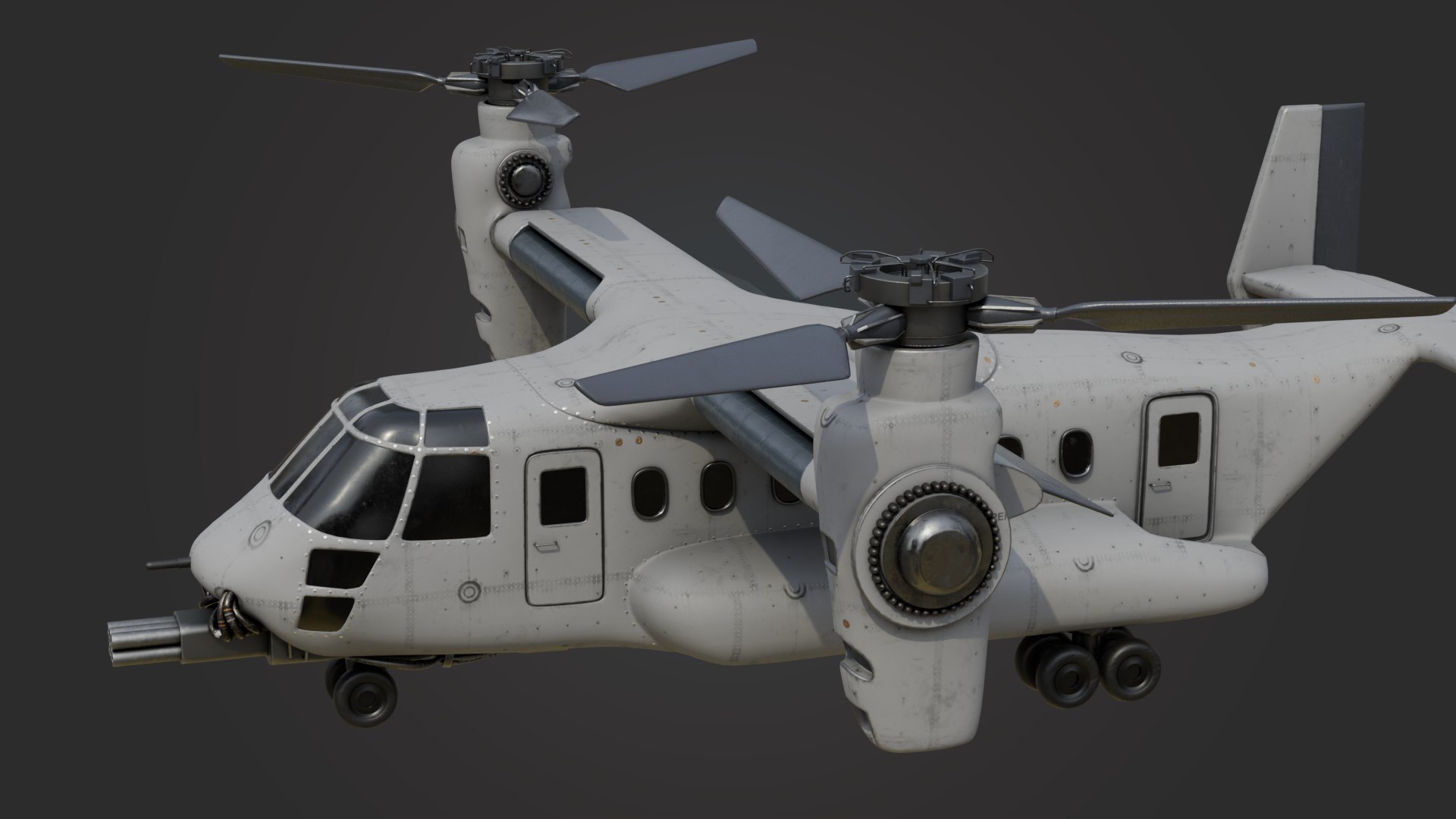 3D Military Tiltrotor Aircraft - TurboSquid 2263264