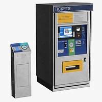 Bus ticket kiosk 01 Clean And Dirty