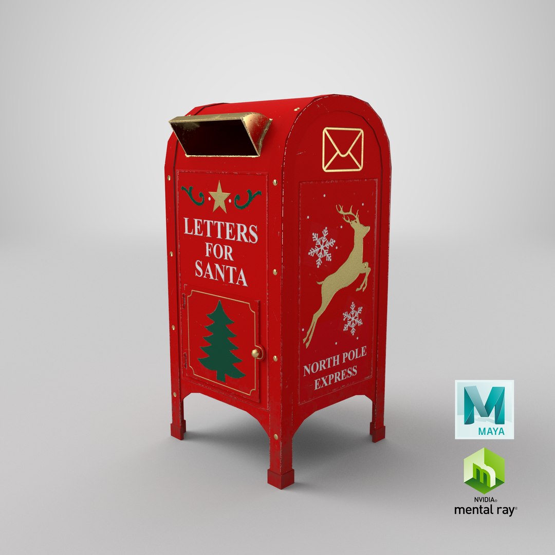 present santa post box 3D model https://p.turbosquid.com/ts-thumb/0n/IqMsY2/nw7y2bMk/stemcell_maya_mental_ray_render/png/1578601626/1920x1080/fit_q87/f0c7e97fbb6f272ed4e61b78cd477b368d309dc1/stemcell_maya_mental_ray_render.jpg