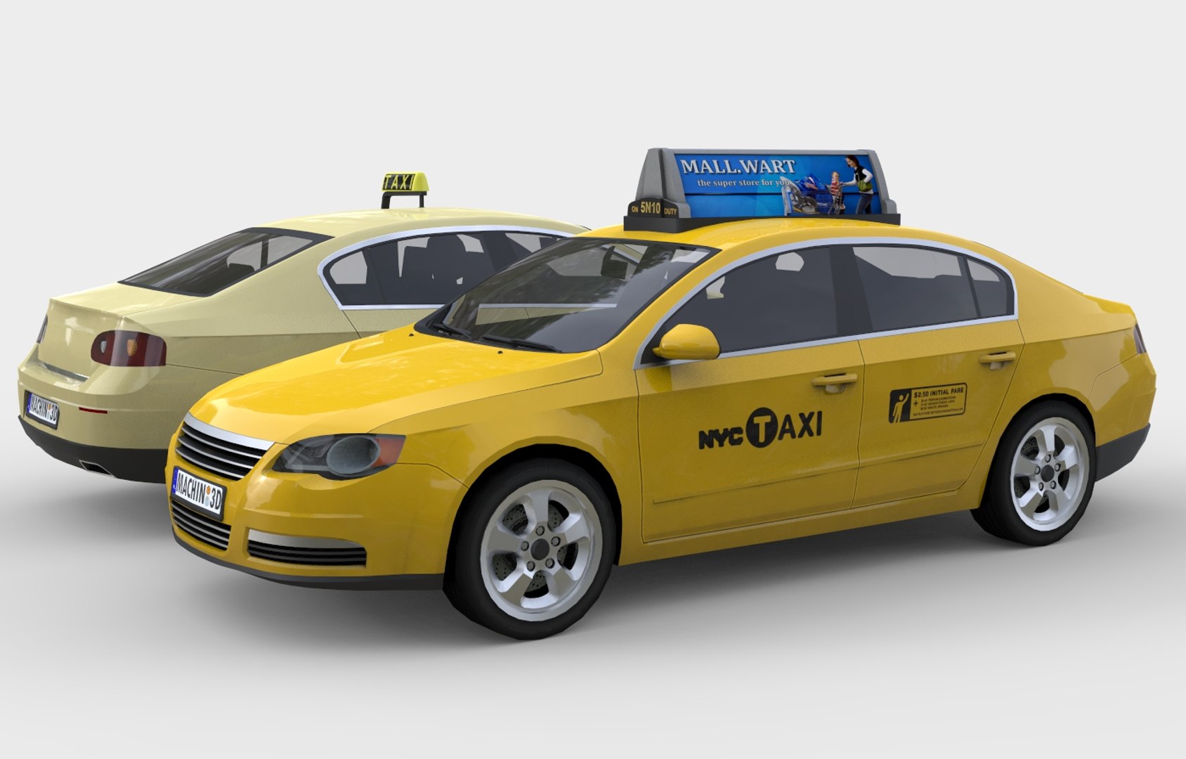 3d Generic Sedan Monsun Model