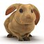 Rabbit Pose 2 3D Model