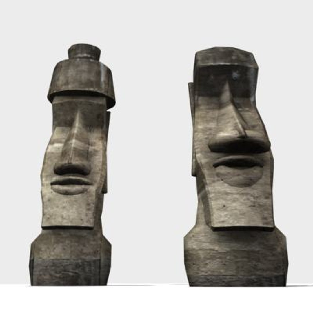 moai island 3d model