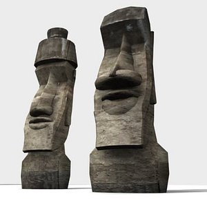 moai island 3d model