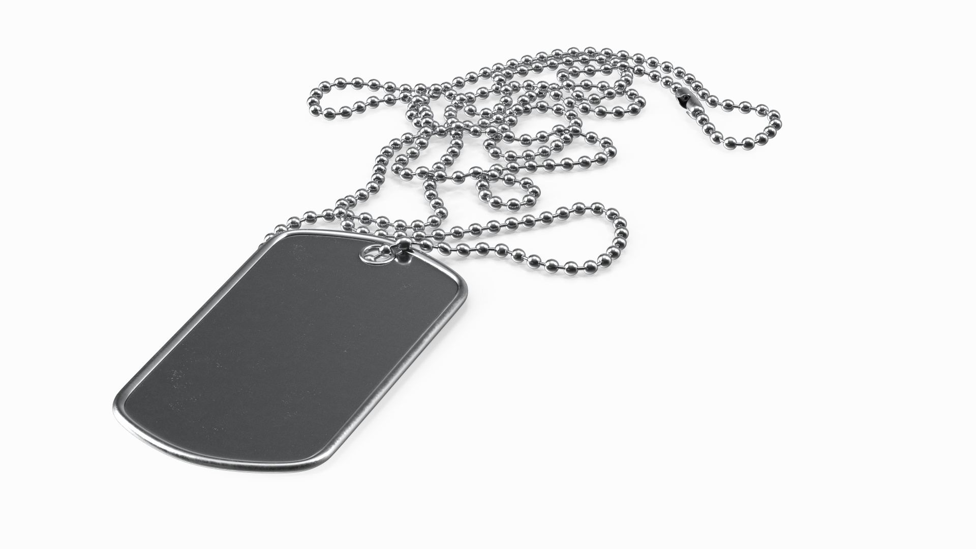 Military Dog Tag With Chain Blank 3D Model - TurboSquid 2243932