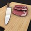 scene raw knife 3d model