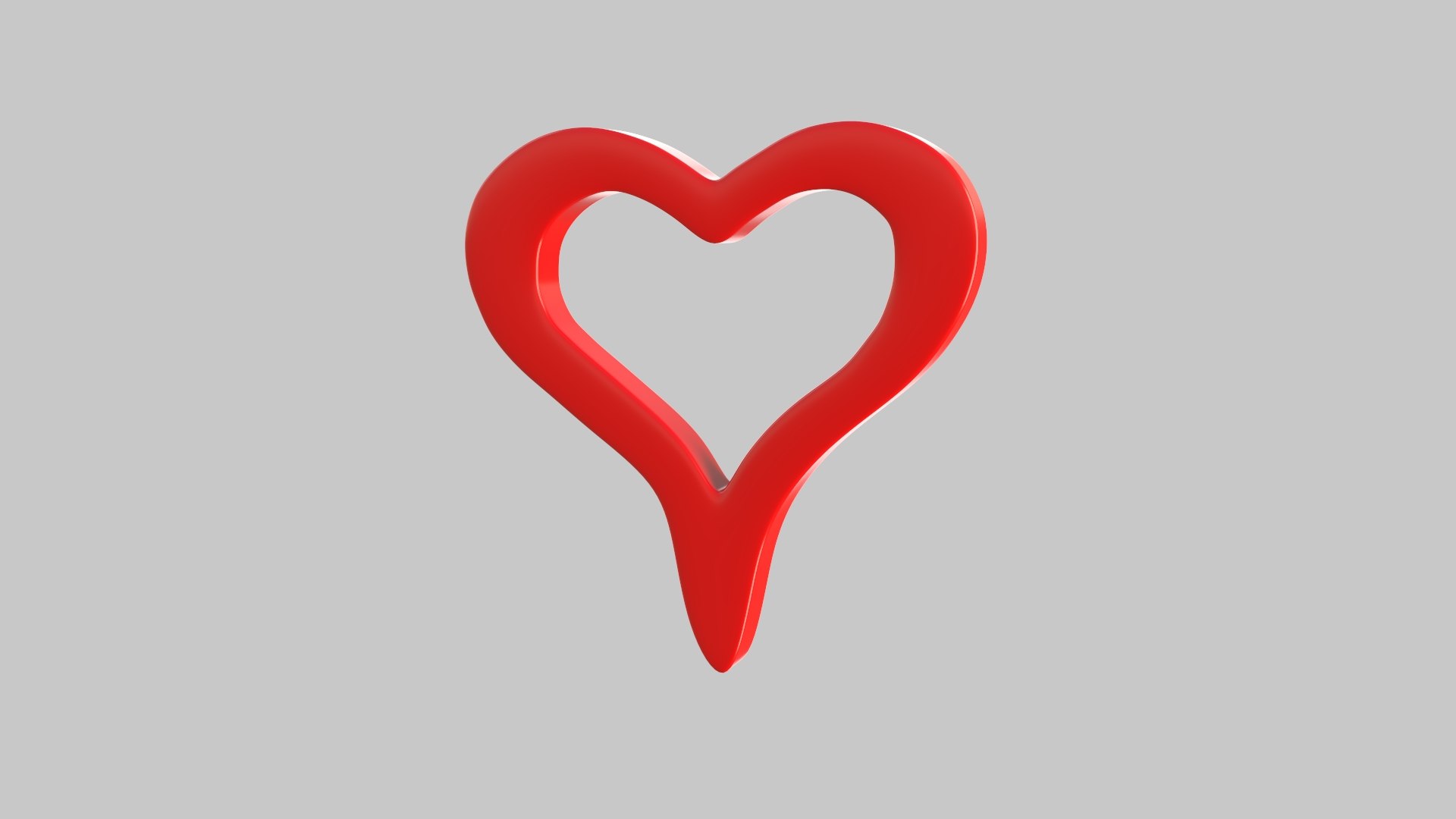 3D Model Heart Line Icon V 02 - TurboSquid 2380971