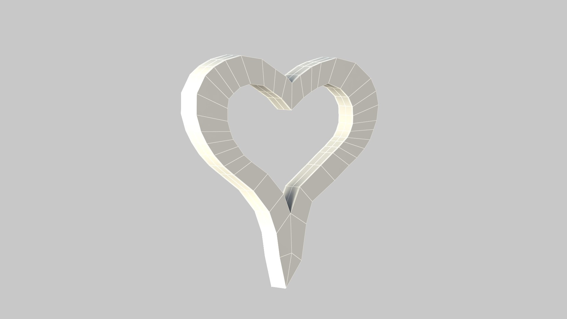 3D Model Heart Line Icon V 02 - TurboSquid 2380971