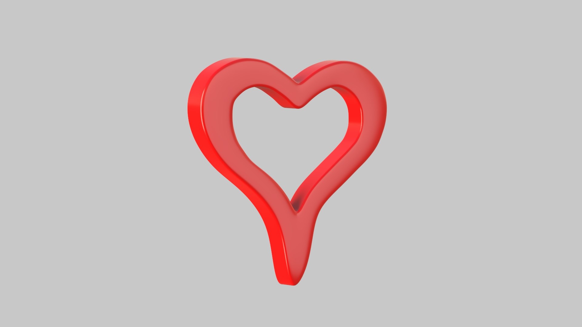 3D Model Heart Line Icon V 02 - TurboSquid 2380971