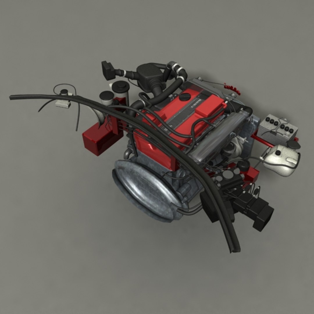 3d Engine Car Model