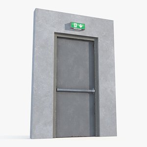 3D exit emergency door
