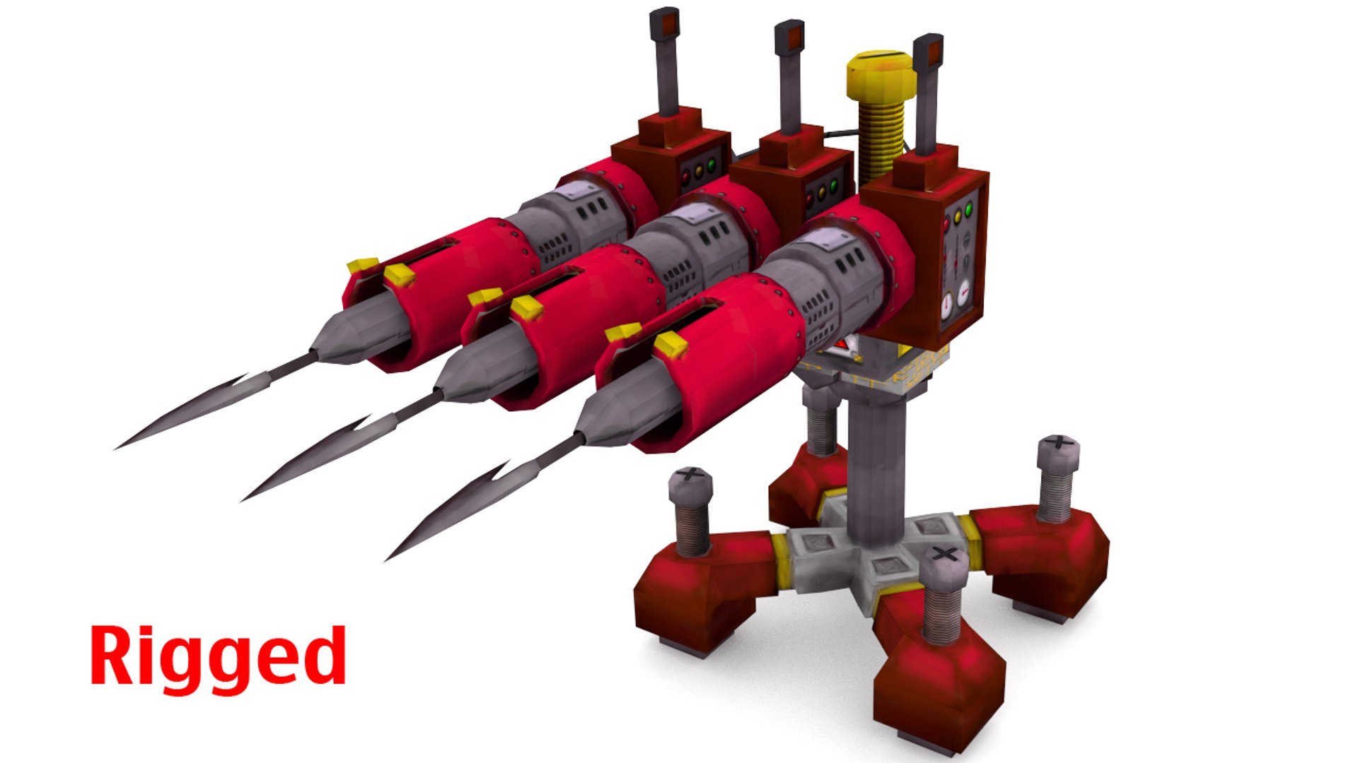Harpoon Cannon Rigged Blend
