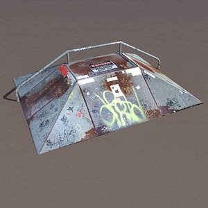 skate ramp modelled max