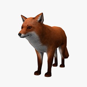 3d model fox edge loop