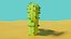 Cactus Model In Desert Scene model