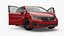 Honda Odyssey 2025 Modern Family Car Red Rigged for Maya