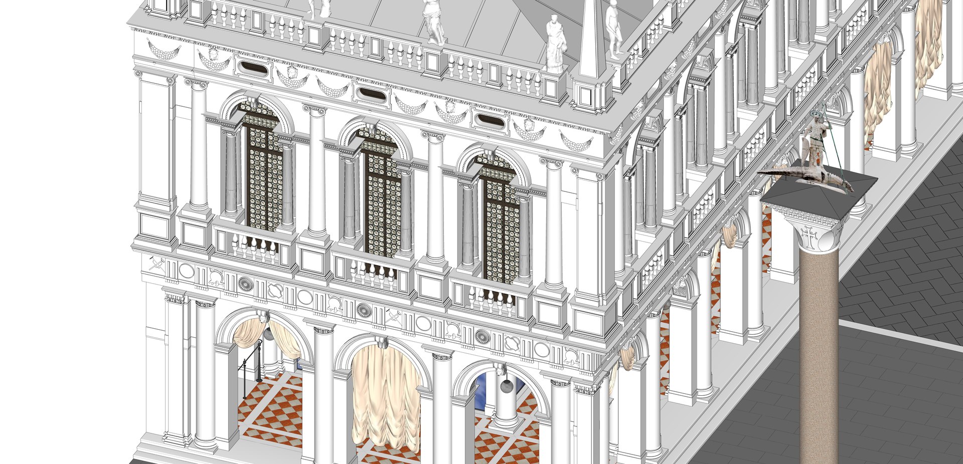 Biblioteca Marciana 3D - TurboSquid 1784208