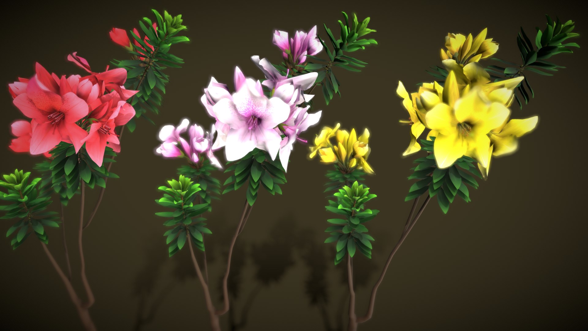 3D model Flower Rhododendron - TurboSquid 2133136