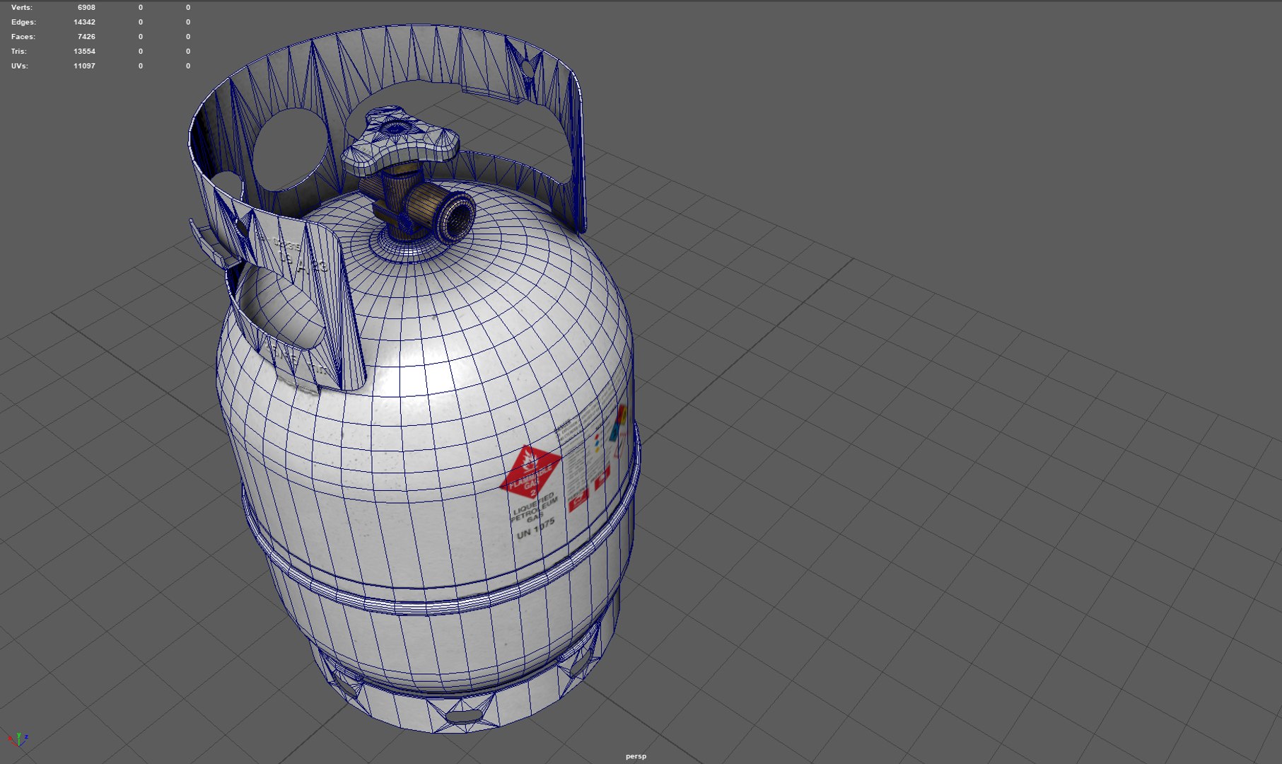 Propane Tank Cylinder 3D Model - TurboSquid 1937641