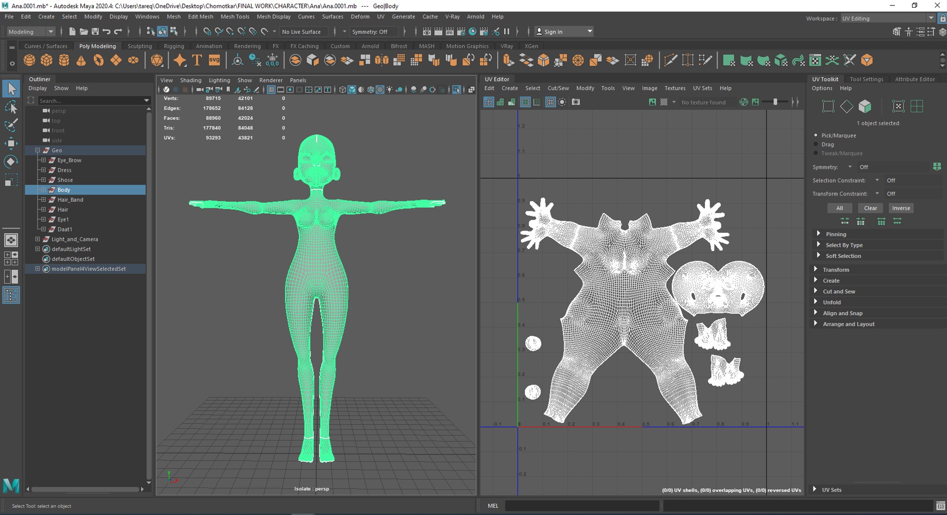 Female Cartoony Character 3D Model - TurboSquid 2175208