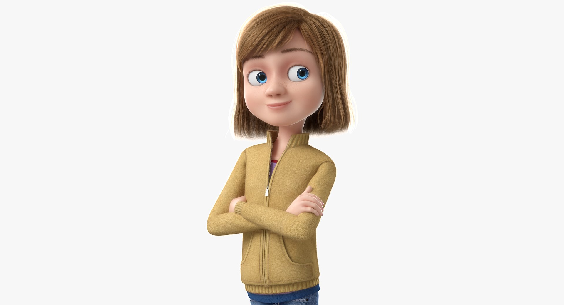 3D celina cartoon girl model - TurboSquid 1337710