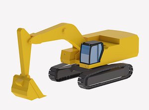 3D Excavator Construction 395 Simplified