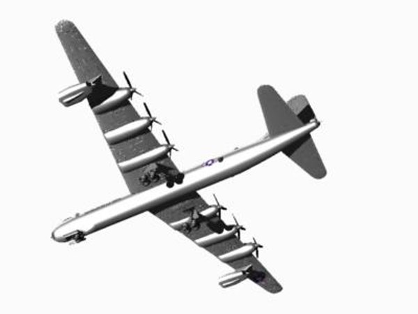 convair b36 bomber 3d lwo
