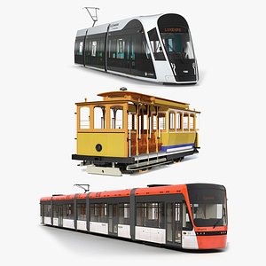 Trams Collection 2 3D