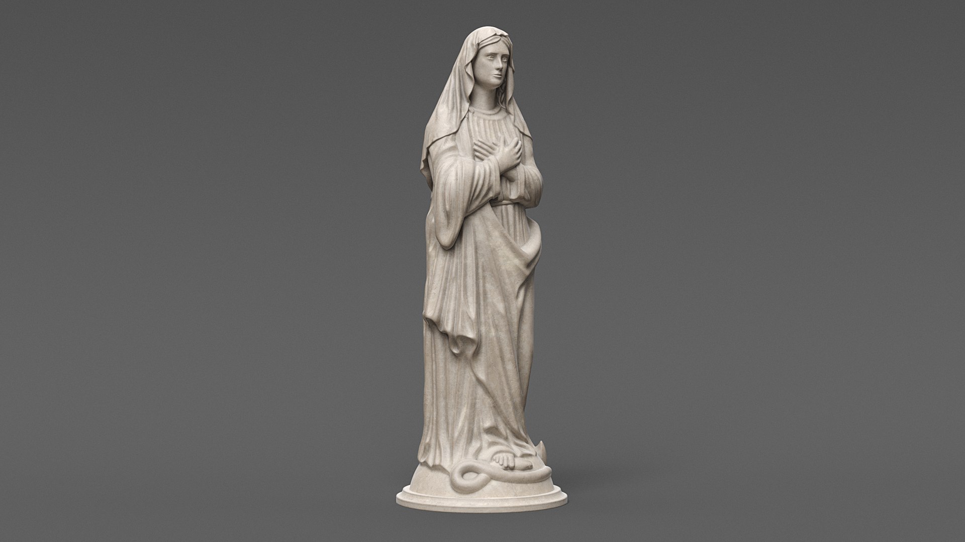 Virgin mary statue 3D - TurboSquid 1491899