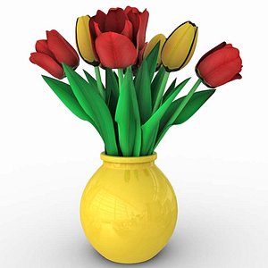 tulip scanline 3d model