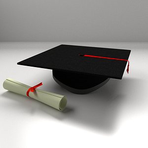 Mortarboard And Scrolls