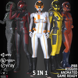 FX01 female Sci-fi Suit