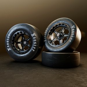 wheel racing hoosier 3D model