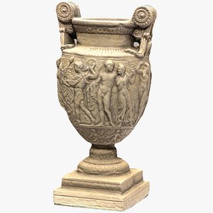 3D model ancient greek roman vase