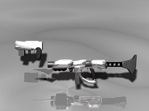 3d model sci-fi weapons