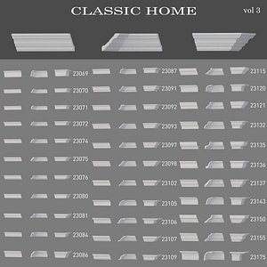 Ceiling cornices Classic home vol3