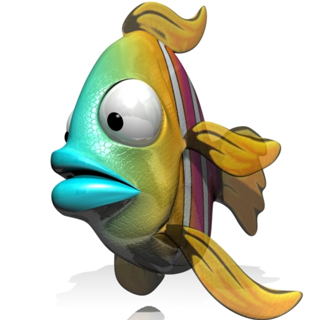 Cartoon Exotic Fish Rigged 3d 3ds