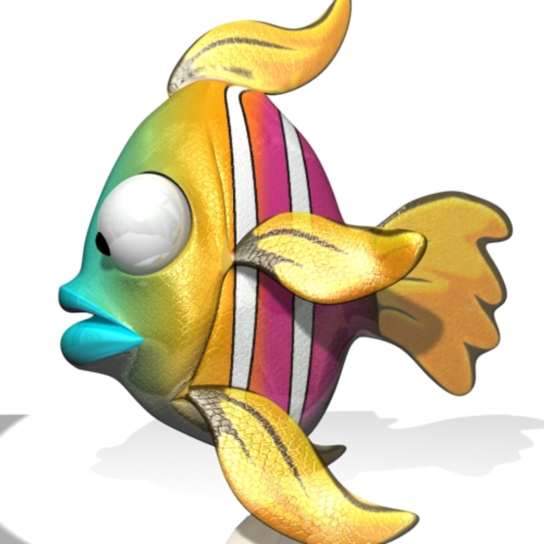 Cartoon Exotic Fish Rigged 3d 3ds
