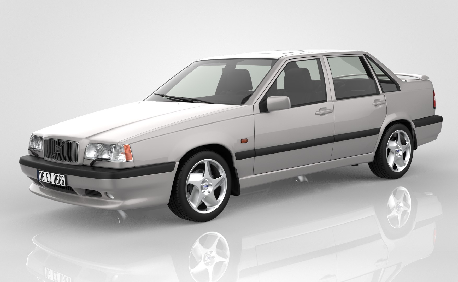 1996 Volvo Autoart Volvo 850 R Volvo 850 Sedan 3D Model TurboSquid