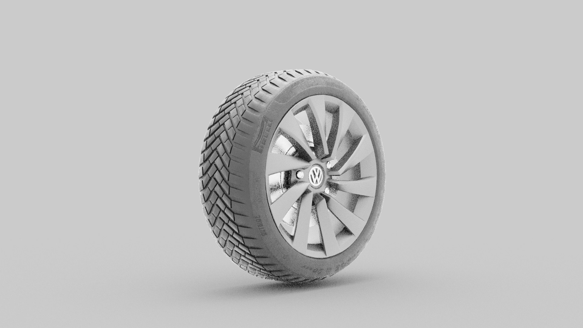 Car Volkswagen Wheel With Rim 3D model - TurboSquid 2146065