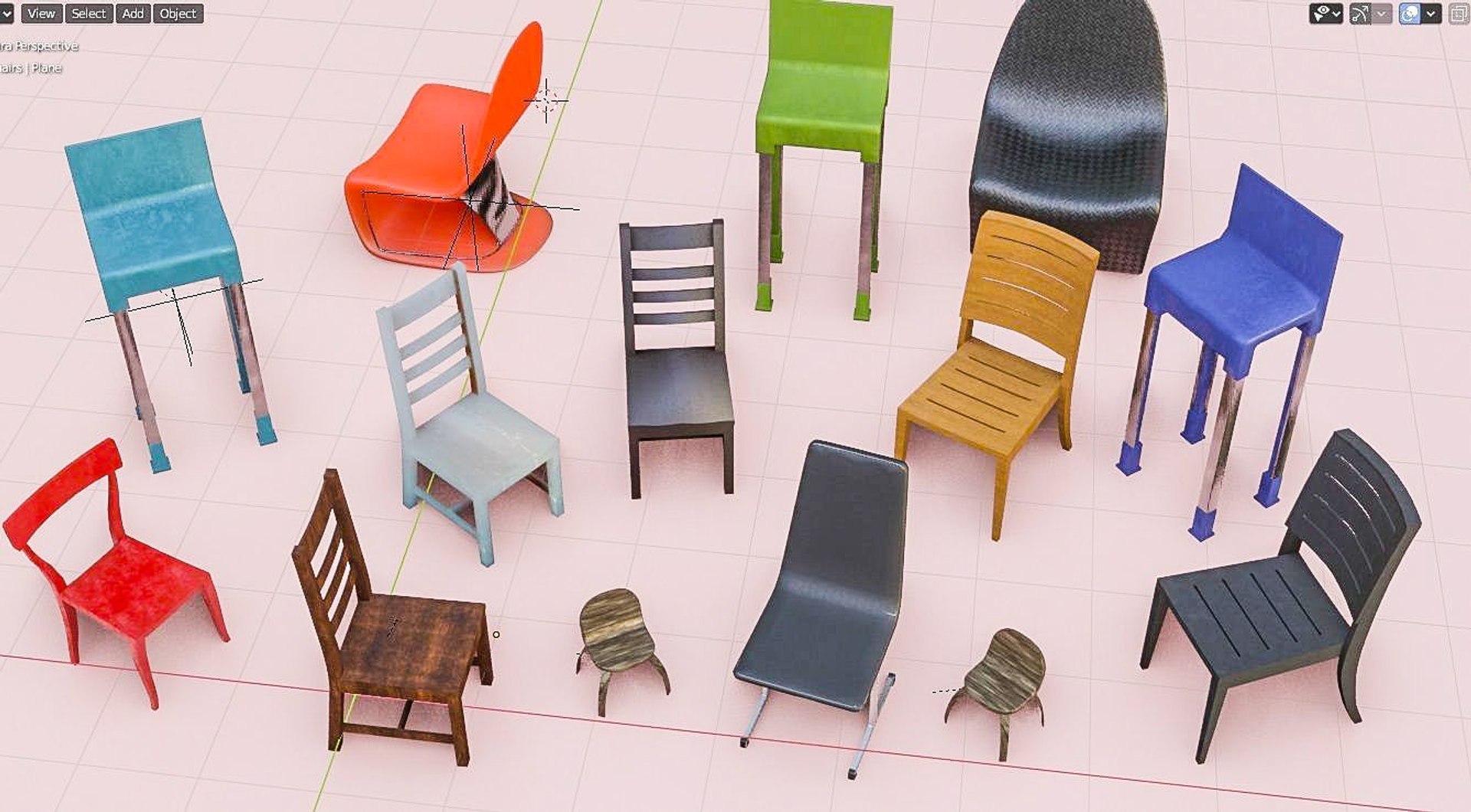 Small Chair Collection 3D Model - TurboSquid 1772499
