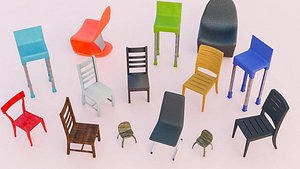 Small Chair Collection 3D model