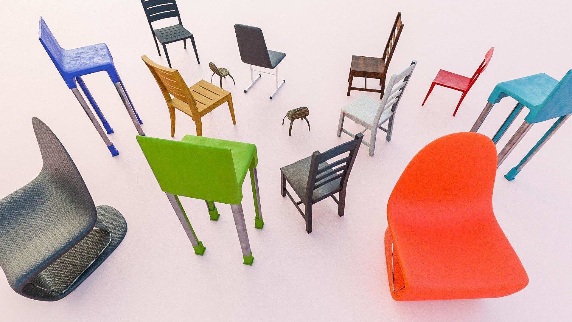 Small Chair Collection 3D Model - TurboSquid 1772499